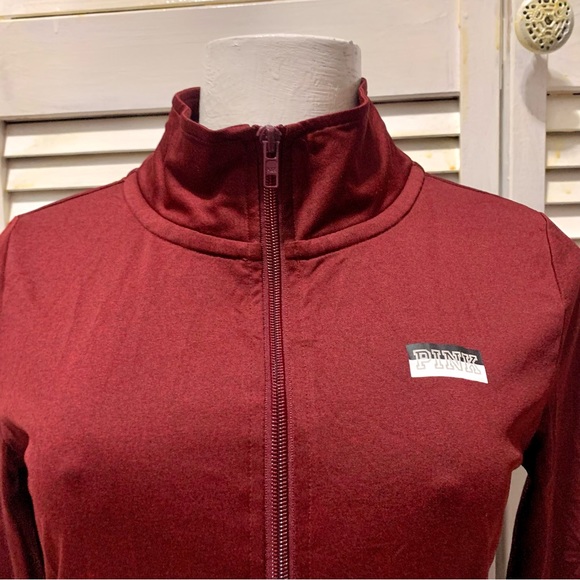 Victorias secret PINK zip up long sleeve workout top with thumbholes, size XS - Picture 2 of 7